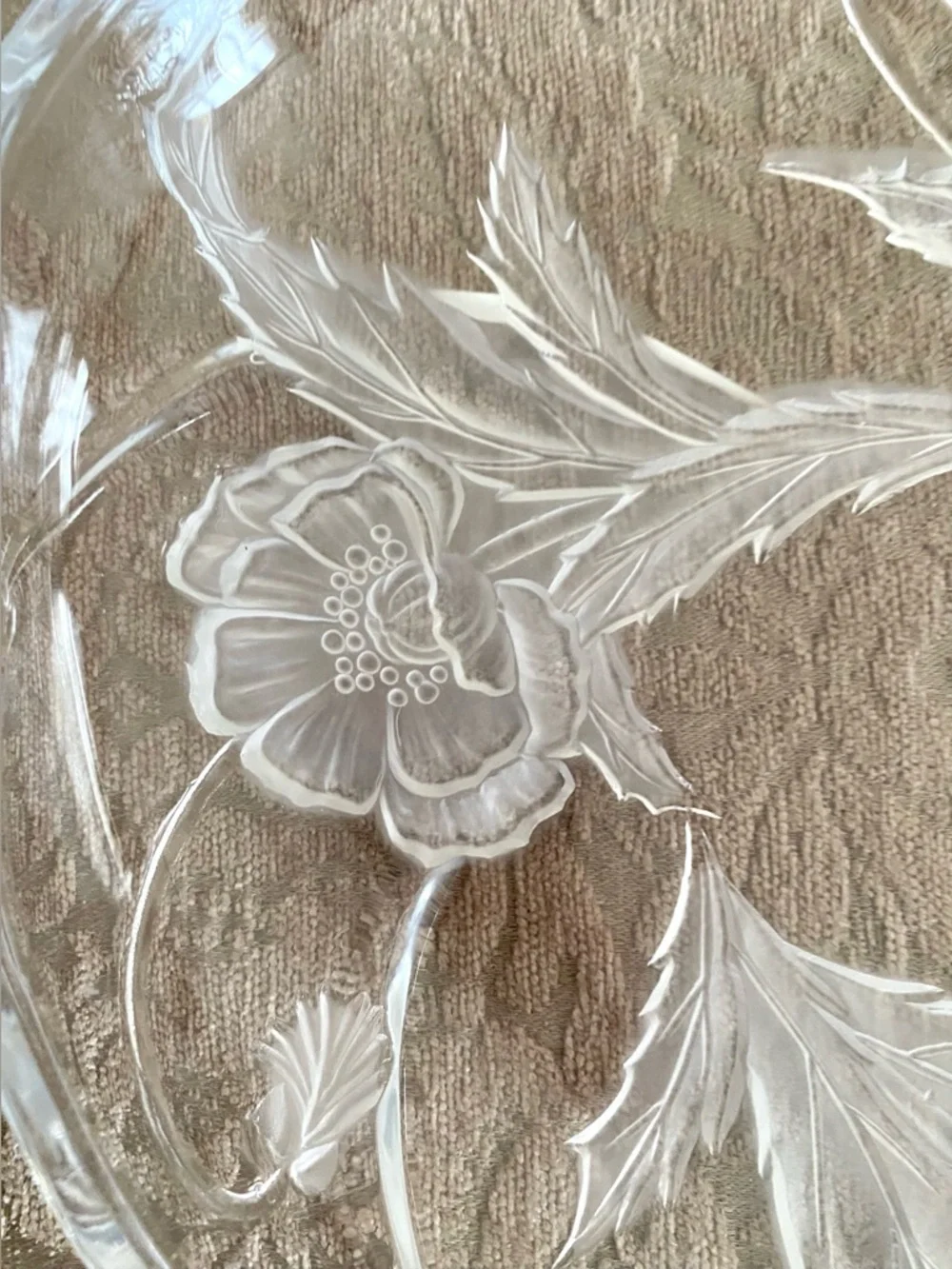 Mikasa Studio Nova Walther Glass Oval Low Bowl Platter - Picture 6 of 12